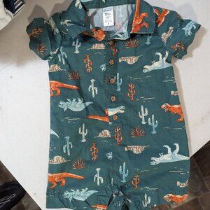 Carters Baby Dinosaur Cotton Romper
